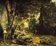 Gustave Courbet The Shaded Stream oil on canvas